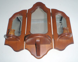 3 Pane Mirror w Candle Holders - $25.00