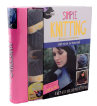 Simple Knitting Learn to Knit Kit Instructions and Material for 4 Projec... - £13.96 GBP