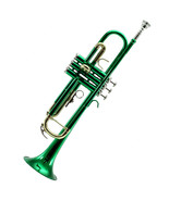 *GREAT GIFT* TOP Quality Bb Green Lacque Trumpet w Hard Case Care Kit CL... - £152.23 GBP