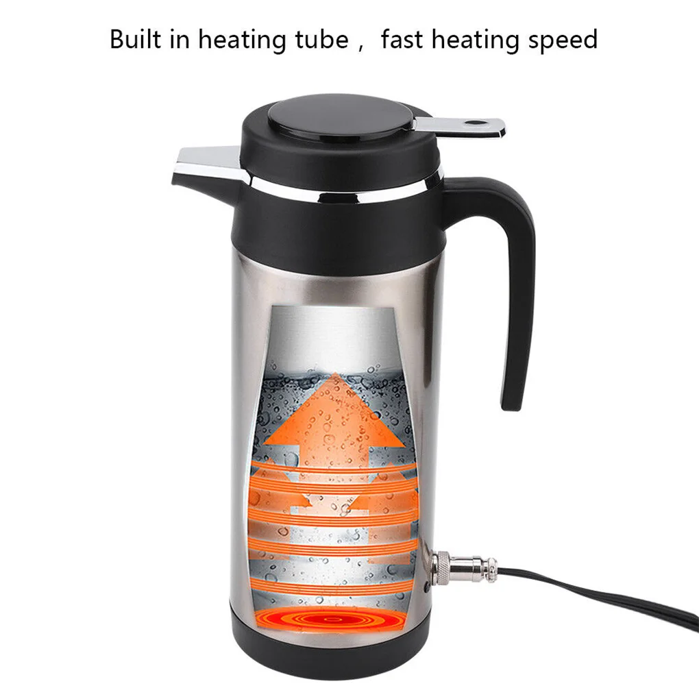 Car Vacuum Insulated Kettle with Fast Heating, 304 Stainless Steel, No Leaking - £22.71 GBP