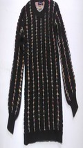 Nina Leonard Pull Over Sweater Crew Neck Long Sleeve Stripe (Black/Multi, XS) - $19.88