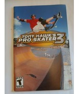 Tony Hawk&#39;s Pro Skater 3 PS2 PlayStation 2 Manual Only - $3.86