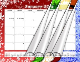 2023 Monthly Spiral-Bound Wall/Desk Calendar - 12 Months - (Edition #029) - £10.12 GBP