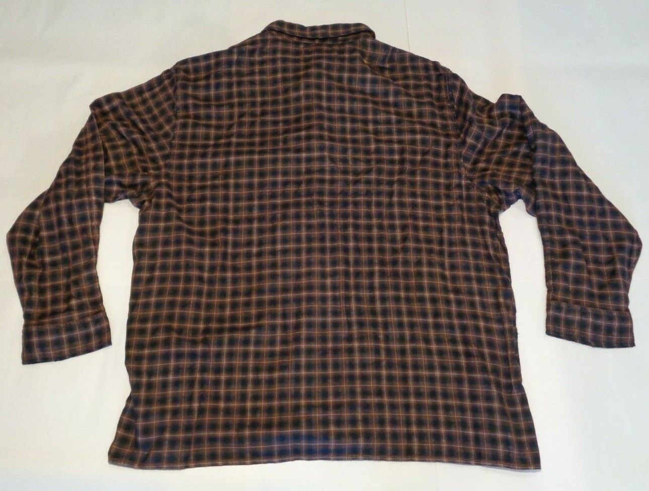 Primary image for Vertical Robert Comstock Size 2X Plaid Brown Cotton New Men's Button Down Shirt