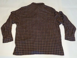 Vertical Robert Comstock Size 2X Plaid Brown Cotton New Men&#39;s Button Dow... - £61.24 GBP