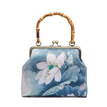 2022 New Chinese Style Cheongsam Women Handbag Classical Lotus Handmade Chain Ba - £46.62 GBP