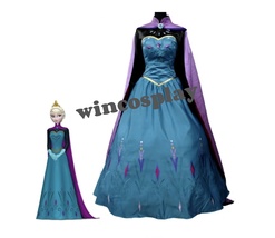 Frozen Elsa cosplay costume  Ice Queen Elsa  Costume Princess Dress  - £96.30 GBP