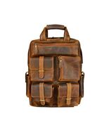 Handcrafted Full-Grain Pebbled Leather Casual Carry-On Travel Work Backpack - $2,341.85 MXN+