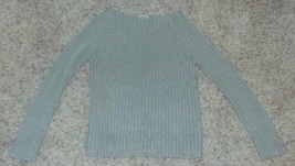 Womens Sweater Casual Wear Olive Green Long Sleeve Shirt Top-size M - £10.25 GBP