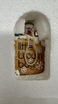 Bloomingdale&#39;s Little Brown Bag  Snow Globe Christmas Ornament  Exclusiv... - €12,79 EUR