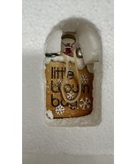 Bloomingdale&#39;s Little Brown Bag  Snow Globe Christmas Ornament  Exclusiv... - $20.77 CAD