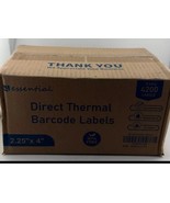 Direct Thermal Barcode Labels 2.25&quot; x 4&quot; 11 Rolls x 350 Labels 3850 Tota... - $14.36