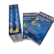 4 Pack Of VHS Tapes Maxell Standard Grade New - £12.50 GBP