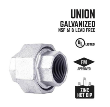 STZ Industries 351U-3 Union 3&quot; FIP each T X 3&quot; D FIP Galvanized Malleabl... - £38.92 GBP