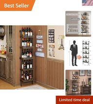 Durable 50-Bottle Wine Rack Shelf – Elegant Freestanding &amp; Wall-Mounted ... - $110.99