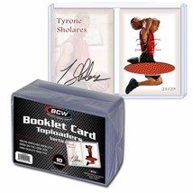 1 pack of 10 BCW 5 ⅝&quot; x 3 ¹³⁄₁₆&quot; Vertical Booklet Card Topload Holders - $13.71
