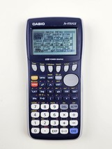 Casio FX-9750GII Graphing Calculator White Blue Used Tested Working - £14.89 GBP