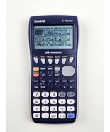 Casio FX-9750GII Graphing Calculator White Blue Used Tested Working - £14.92 GBP