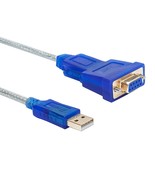 DTech 6 Feet USB to RS232 DB9 Female Serial Adapter Cable Windows 11 10 ... - £23.58 GBP