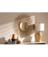 Erin Gold Finished Sunburst Accent Wall Mirror - $4,559.97 MXN
