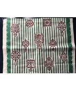 Vintage Kitchen Tea Toweling Linen Cotton 1940s Green Appliance Covers N... - $855.30 MXN