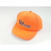 Whitetail Neon Orange Hunting Insulated Snapback Hat Vintage 90s - £15.52 GBP