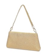 Rhinestone Evening Bag Clutch Purse Glitter Sparkly Crossbody Shoulder Strap NEW - $18.50