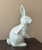 Rachel Zoe  Easter Bunny With Lace Effect New Tabletop Spring Decor 13” Tall - £31.26 GBP