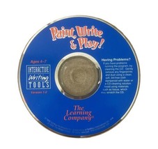 The Learning Company Paint Write and Play PC CD Rom Tested Disc Only - £6.29 GBP