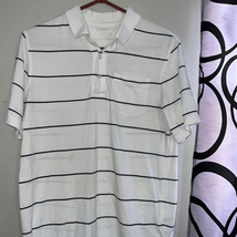 Croft &amp; Barrow easy care, striped polo, top size small - £6.96 GBP