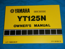 1985 85 YAMAHA YT125 YT 125 OWNER&#39;S OWNER SERVICE MANUAL - $23.95