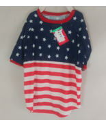 NWT Top Paw American Flag Tee Dog Size Large - $110.09 MXN
