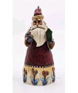 Jim Shore Santa Clause Bird Birdhouse Roosters 6&quot; Ornament 2002 Retired - $458.83 MXN