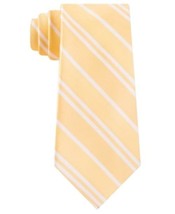 MSRP $55 Tommy Hilfiger Men&#39;s Flatiron Stripe Tie Yellow One Size - £6.17 GBP