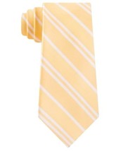 MSRP $55 Tommy Hilfiger Men&#39;s Flatiron Stripe Tie Yellow One Size - $13.11