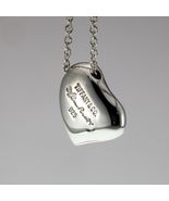 Tiffany &amp; Co. Sterling Silver Full Heart Pendant 14 mm w/ 16" Chain - $559.73