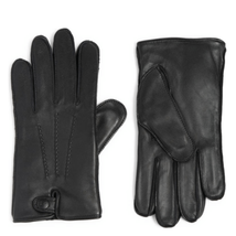 UGG Faux Fur Lined Leather 3 Snap Smart Tech Glove, Black, Size Large, NWT - £56.94 GBP