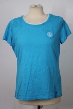 Lauren Ralph Lauren Active L Blue Short Sleeve T-Shirt Embroidered Logo Pocket - £14.91 GBP