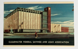 Clearwater Federal Savings &amp; Loan Office Florida FL Dexter UNP Postcard 1970s - $7.99