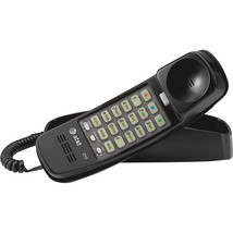 AT&amp;T ATTML210B Corded Trimline Phone with Lighted Keypad (Black) - £42.47 GBP