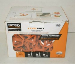 RIDGID LevelMax Tile Anti-Lippage Spacing System Part A Plastic Orange 100-Piece - £27.84 GBP