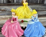 Disney Cinderella Sleeping Beauty Belle Figure Sitting Cake Topper Decop... - $9.74