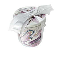 Best Grandma Ever Coffee Mug Coaster Gift Set Ceramic Grandmother Purple Marble - £6.34 GBP