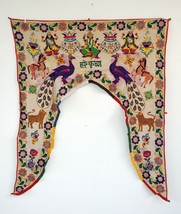 Vintage Welcome Gate Toran Door Valance Window Décor Tapestry Wall Hanging DV06 - £62.98 GBP