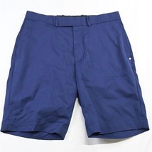 RLX Ralph Lauren 30 x 10&quot; Navy Blue Tech Wicking Flat Front Golf Chino Shorts - £19.80 GBP