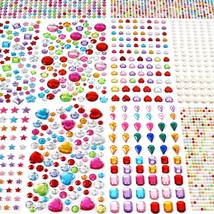 2774pcs Gem Stickers Jewels for Crafts - Self Adhesive Jewel - £12.49 GBP
