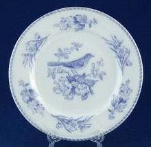 James Edwards Antique American Birds 9.75&quot; Dinner Plate 1880s Pale Purple Rare  - £23.13 GBP