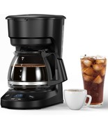 Cowsar Compact Coffee Machine, 5 Cup Drip Coffee Maker With Timing, 3710H - €32,36 EUR
