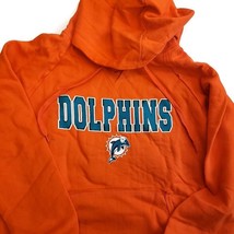 NFL Miami Dolphins Long Sleeve Pullover Womens Size M Hoodie Orange Team... - £16.46 GBP