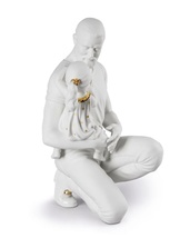 Lladro 01009392 In Daddy&#39;s Arms Figurine New - $1,087.00